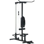 Sportnow - station de musculation tirage poitrine - lat pulldown machine - bande de rsistance, sige ...