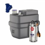 Station de relevage eaux uses 100l pedrollo sar100 rxm3 / 20 6m / h + clapet anti - retour