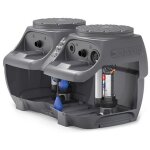 Pedrollo - station de relevage eaux use sar 550 - vxm15 / 35 vortex double pompe coffret mono 1, 1kw ...