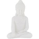 Statue bouddha assis, 17 cm de haut, rsistante aux intempries et au gel, pour salon & jardin, blanche ...
