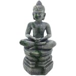 Statue bouddha assis socle � 7. 5 cm, hauteur 16. 5 cm, d�coration aquarium - animallparadise