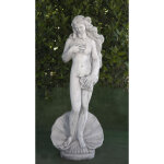 Statue classique en pierre reconstitue vnus de boticcelli 29x24x115cm.