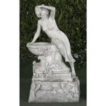 Anaparra - statue classique en pierre reconstitue vnus de jardin 58x38x105cm. cm. - peana 60x40x28cm. ...