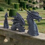 Jalleria - statue de dragon de jardin. dragon jardin statue fausse pierre rsine sculpture pour la dcoration ...