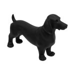Atmosphera - statuette en r�sine chien 'basset' 40cm noir
