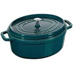 Staub - casserole / cocotte ovale en fonte de, diamtre de 31 cm, 5. 5 l, la mer