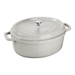 Staub cocotte en fonte 31 cm truffe blanche