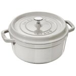 Staub - cocotte truffe blanche 24cm 40501 - 412
