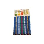 Tissages de beaulieu - torchons mineur noir et bleu 50x70cm x2