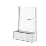 Stefanplast - bac a fleurs rectangulaire avec treillis - finition en bois - 100 x 43 x h 142 cm - 80 ...