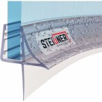 Steigner - joint de douche pour paroi en verre, 40cm, vitre 6 / 7 / 8mm, joint d'étanchéité pvc courbé ... Steigner - joint de douche pour paroi en verre, 40cm, vitre 6 / 7 / 8mm, joint d'étanchéité pvc courbé ...