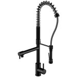 Steinberg armaturen - steinberg 100 - mitigeur d'vier avec bras flexible et douchette, noir 100 1480 ...