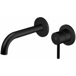 Steinberg armaturen - steinberg 100 - mitigeur de lavabo encastr�, installation 2 trous, noir mat 100 ...