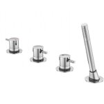 Steinberg 100 - mitigeur sur le bord de baignoire, installation 4 trous, chrome 100 2480