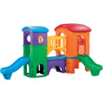 Step2 clubhouse climber aire de jeux enfant avec 2 toboggans toboggan pour enfants aire de jeux enfant ...
