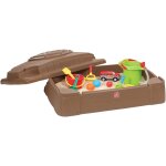 Step2 play & store bac  sable enfant bac  sable pour enfants en plastique avec couvercle