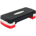 Stepper fitness aerobic hauteur reglable surface antiderapante dim. 68l x 29l x 10 - 15h cm plastique ...