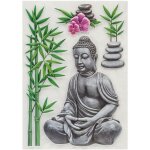 Sticker relief bouddha 50x30 atmosphera cr�ateur d'int�rieur