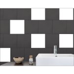 Plage - sticker carrelage adh�sif 15x15 cm, 6 pi�ces, d�cor autocollant imitation carreaux blancs