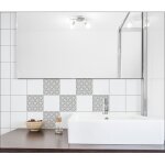 Sticker carrelage adhésif noir 15x15 cm x6, décoratif autocollant graphique avec formes nuageuses sobre. ... Sticker carrelage adhésif noir 15x15 cm x6, décoratif autocollant graphique avec formes nuageuses sobre. ...