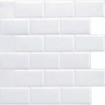 Stickers carrelage pour cuisine salle de bain, credence adhesive cuisine, imperm�able carrelage adhesif ...