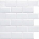 Stickers carrelage pour cuisine salle de bain, credence adhesive cuisine, impermable carrelage adhesif ...