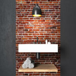 Ambiance - sticker - sticker effet papier peint - briques d'edimbourg - 50x50cm