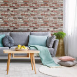 Sticker effet papier peint - briques de nottingham - 30x30cm