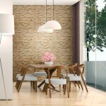 Ambiance - sticker - sticker effet papier peint - pierres de perpignan - 30x30cm