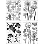 Sticker en relief fleurs atmosphera cr�ateur d'int�rieur