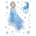 Ag art - stickers gants disney - la reine des neiges 2 - modle esprit de l'eau 65 cm x 85 cm