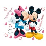Stickers gant mickey et minnie disney 42. 5 x 65cm