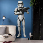 Komar - stickers g�ant stormtrooper episode vii star wars vue sur mur bleu