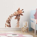 Jalleria - stickers muraux animaux jungle girafe autocollant mural safari girafe d�coration murale chambre ...