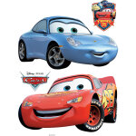 Sticker mural cars bleu et rouge disney