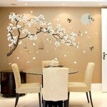 Stickers muraux fleur cerisier et oiseau sur la branche stickers chambre adulte fleurs de cerisier style ...
