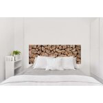 Plage - sticker mural tte de lit raliste, photo buche, 83x160cm, dcoration murale originale