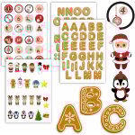 Dunedesign - stickers numero calendrier de l'avent autocollant chiffre 1 a 24 chiffres nol