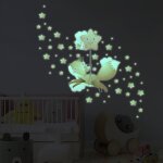 Ambiance - sticker - sticker phosphorescent lumineux - renard dans les �toiles + 60 �toiles - autocollant ...