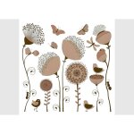 Stickers pissenlits - 1 planche 30x30cm