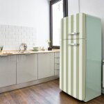 Plage - sticker rfrigrateur et lave vaisselle, rayure kaki, tendance , 180 cm x 59, 5 cm