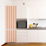 Sticker réfrigérateur et lave vaisselle, rayure pêche, pantone 2024, tendance rayure, 180 cm x 59, 5 ... Sticker réfrigérateur et lave vaisselle, rayure pêche, pantone 2024, tendance rayure, 180 cm x 59, 5 ...