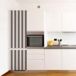 Sticker r�frig�rateur et lave vaisselle, rayure taupe, tendance, 180 cm x 59, 5 cm