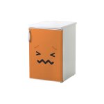 Sticker r�frig�rateur et lave vaisselle, smiley orange retenu �motion d�co, 75 cm x 49 cm