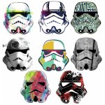 Roommates - stickers repositionnables star wars casques de stormtrooper 21, 9cm x 92, 7cm