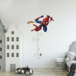 Roommates - stickers repositionnables - toise spiderman à l'attaque - 54 cm x 75 cm Roommates - stickers repositionnables - toise spiderman à l'attaque - 54 cm x 75 cm