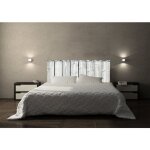 Plage - sticker tte de lit bois vintage, effet planches cloues, 60x160cm, dcoration murale autocollant ...