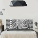 Plage - sticker tte de lit, carreaux de ciment, personnaliser sa tte de lit, 60 cm x 160 cm