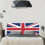 Sticker tte de lit, drapeau anglais pour le lit de votre chambre d'adulte, 60 cm x 160 cm