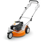 Tondeuse  gazon  essence stihl rm3rt 166cc coupe 48 cm jection latrale automotrice